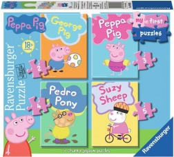 Moje pierwsze puzzle Peppa Pig 4w1 (2–5 elementów) RAVENSBURGER