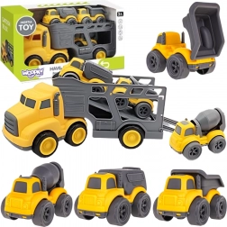 Woopie laweta z pojazdami budowlanymi 4w1