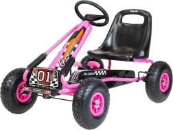Gokart na pedały Baby Mix Razor różowy
