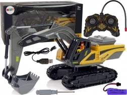 Zdalnie sterowana koparka gąsienicowa Caterpillar 2.4G Żółta