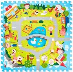 Piankowe puzzle Wioska 29 × 29 cm PLASTICA