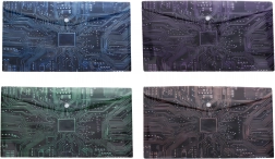 Plastowa koperta z napem 35 × 25 cm z motywem płyty głównej