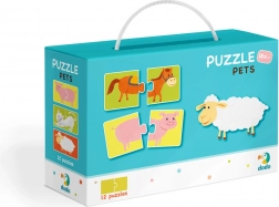 Puzzle Duo Zwierzątka - 12× 2 elementy