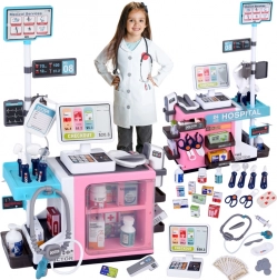 dziecięca klinika lekarska z kasą i apteką – interaktywny zestaw dla małych lekarzy