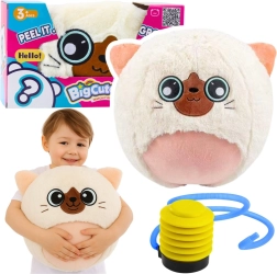 Pluszowa piłka do skakania BIGCUTEPET kociak 50 cm z pompką