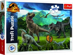 Trefl puzzle 100 elementów Jurassic World – dinozaurowa przygoda