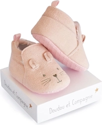 Zestaw prezentowy – pierwsze buciki 0–6 miesięcy, różowe