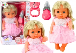 Lalka w Różowej Sukni z Akcesoriami i Dźwiękami