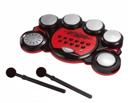Interaktywny dziecięcy zestaw bębnów na baterie