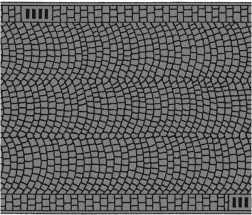Folia drogowa z motywem kostki brukowej 100x6,6 cm