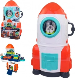 Kosmiczna rakieta z akcesoriami na baterie