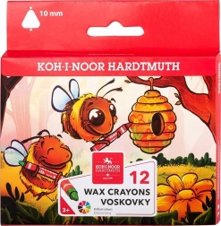 Trójkątne kredki woskowe 12 szt. KOH-I-NOOR