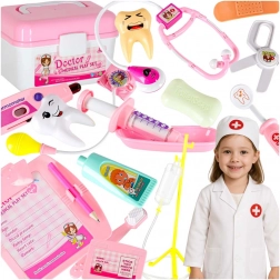 Lekarski kuferek dla małych doktorów z efektami dźwiękowymi, 35 elementów