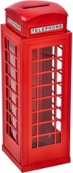 Skarbonka Brytyjska Budka Telefoniczna Czerwona
