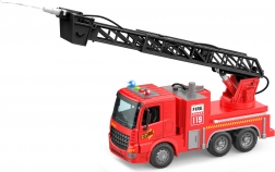 Wóz strażacki ze spryskiwaniem wody i efektami 30 cm