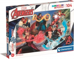 Błyszczące puzzle Marvel Avengers 104 elementy