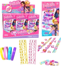 Kreatywny zestaw DIY do tworzenia bransoletek z zawieszkami i literkami – 4 regulowane bransoletki