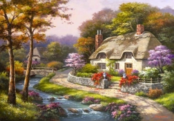 Puzzle Wiosenna Chatka 500 Elementów