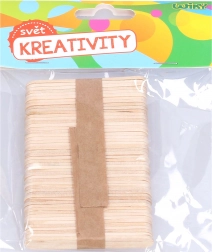 Drewniane patyczki 6,5x1 cm, 50 szt.
