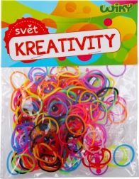 Magiczne gumki do zaplatania w różnych kolorach, 200 szt.