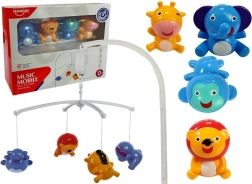 Pozytywka–karuzela nad łóżeczko ze zwierzątkami bez baterii