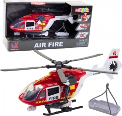 Strażacki śmigłowiec ratunkowy ze światłami i dźwiękami 1:12