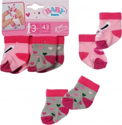 Kolorowe skarpetki dla lalki BABY born