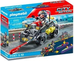 Playmobil City Action terenowy quad jednostki specjalnej przekształcany w motorówkę