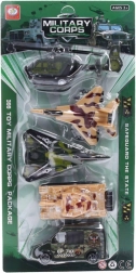 Wojskowy zestaw pojazdów i statków powietrznych 5 szt.