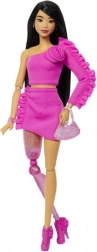 Barbie deluxe modelka w różowym stroju