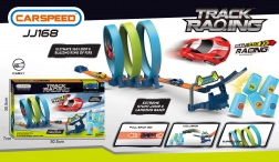 Tor wyścigowy ostry nawrót z potrójną pętlą