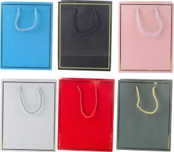 Torba prezentowa ze złotą ramką 23 × 18 × 10 cm