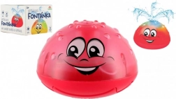 Świecąca wodna fontanna do wanny na baterie – Czerwony