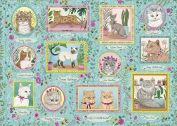 Puzzle Gibsons Sławne Koty 1000 Elementów