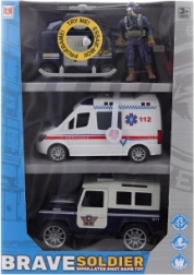 Zestaw Zabawek Policyjnych z Napędem Bateryjnym
