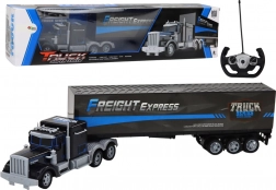 Zabawna zdalnie sterowana ciężarówka z LED światłami 27MHz niebieska