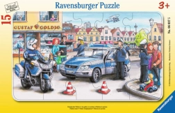 Puzzle Ravensburger policja dla dzieci 15 elementów