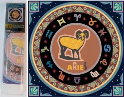 NORIMPEX diamentowe malowanie 7D Znak zodiaku Baran 30x30 cm