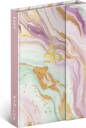 Notique Tygodniowy Notatnik Magnetyczny Różowy Marmur 2026