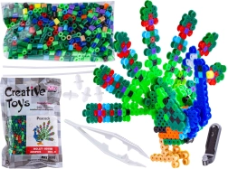 Koraliki do prasowania 3D – paw w saszetce
