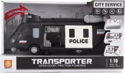 Policyjny helikopter ze światłem i dźwiękiem