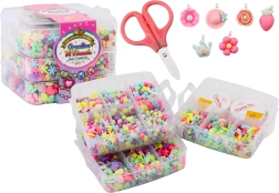 Zestaw koralików do zawieszek do biżuterii w walizce z włókien DIY 1620 szt.