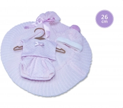 Ubranko dla lalki niemowlaka Llorens New Born 26 cm