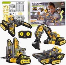 Zestaw 4w1 Małe maszyny budowlane na zdalne sterowanie 176 części