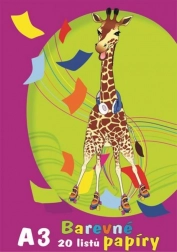 Kolorowe papiery A3 – zestaw 20 arkuszy