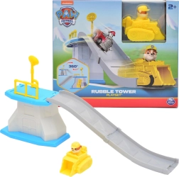Psi Patrol mini wieża ze zjeżdżalnią i pojazdem Rubble