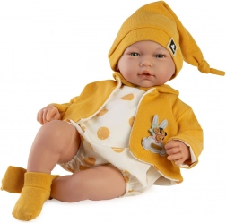 Realistyczna lalka niemowlę Marta z dźwiękami i miękkim materiałowym ciałem - 46 cm