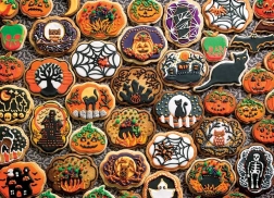 Puzzle Halloweenowe ciasteczka 1000 elementów COBBLE HILL