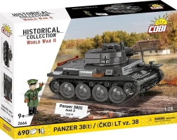 Klocki czołgu Panzer 38(t) / LT vz. 38 2w1 – 690 elementów