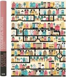 Plakat Kolorowe Domeczki